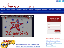Tablet Screenshot of mayerarts.com